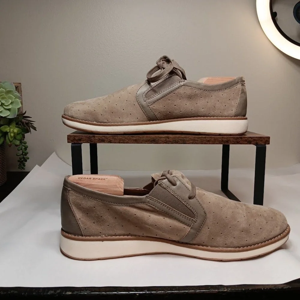 b.o.c. Born Concept Oxford Men 11 Taupe Good Perforated Suede Z38817